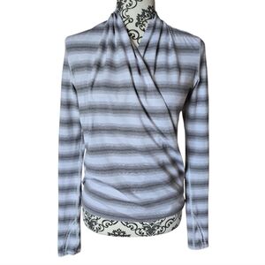 Lululemon Radiant Long Sleeve Capilano Stripe White Slate